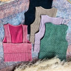 Dynamic Fashion Clothing Timpson High Neck Crop Top (5 Colors)