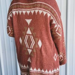 Very J Clothing The Schertz Cardigan In Rust 29 Very J Clothing The Schertz Cardigan In Rust