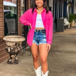 Gypsy Waltz Henrietta Pink Sheer Button Up Top