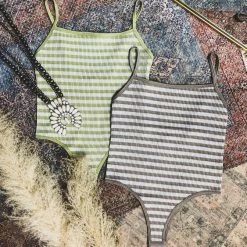 Gypsy Waltz Katy Striped Body Suit (2 Colors)