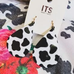 Gypsy Waltz Ovilla Cow Print Earrings 7 Gypsy Waltz Ovilla Cow Print Earrings