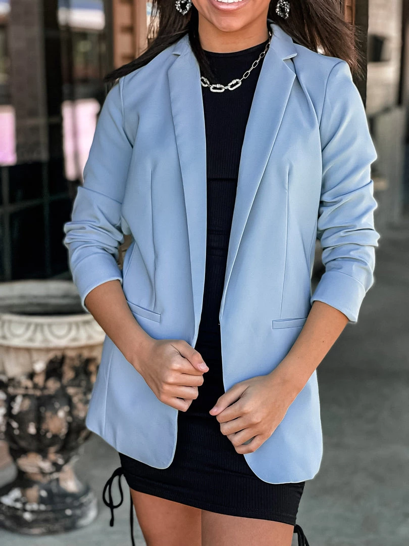 Gypsy Waltz Clothing Florence Blazer In Blue 8 Gypsy Waltz Clothing Florence Blazer In Blue