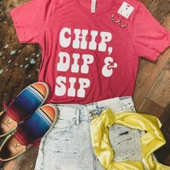 Gypsy Waltz Frisco Chip Dip & Sip Tee (S-2X) Clothing