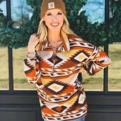 Lovely J Clearance The Archer City Pullover In Rust (S-3X) - FINAL SALE 15 Lovely J Clearance The Archer City Pullover In Rust (S-3X) - FINAL SALE