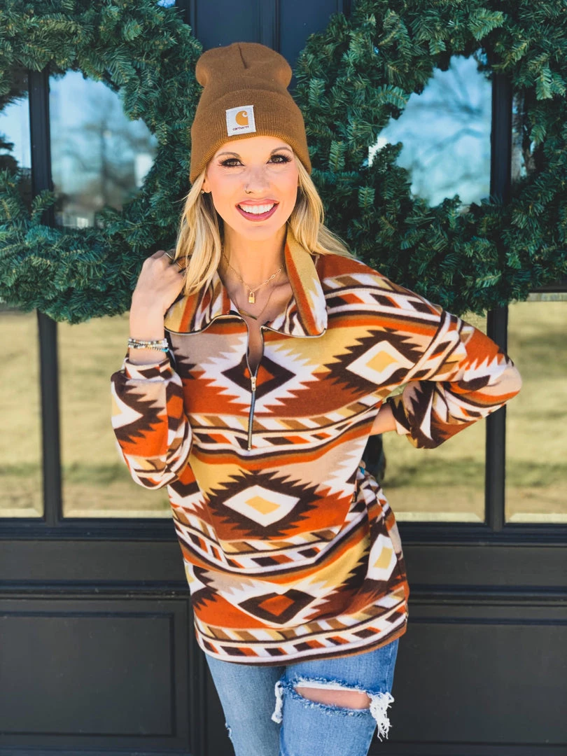 Lovely J Clearance The Archer City Pullover In Rust (S-3X) - FINAL SALE 7 Lovely J Clearance The Archer City Pullover In Rust (S-3X) - FINAL SALE