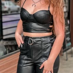 Gypsy Waltz Rockdale Leather Two Piece Set Clothing