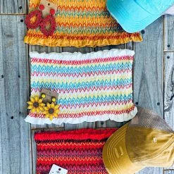 Heart And Hips Special Daily Deals DAILY DEAL Smocked Tube Crop Top (3 Colors)