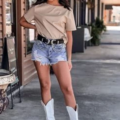 Gypsy Waltz Clothing Granger Distressed Shorts