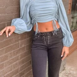 Gypsy Waltz Inez Top In Blue