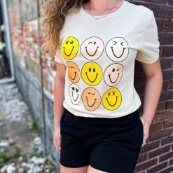 Gypsy Waltz Palestine Smiley Face Tee