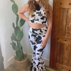 Phil Love Clothing The Annetta Two Piece Set In Black