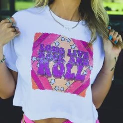 12 PM By MON AMI The Poynor Crop Tee Clothing