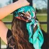 Gypsy Waltz Accessories Florence Wild Rag Head Scarf In Turquoise 2 Gypsy Waltz Accessories Florence Wild Rag Head Scarf In Turquoise