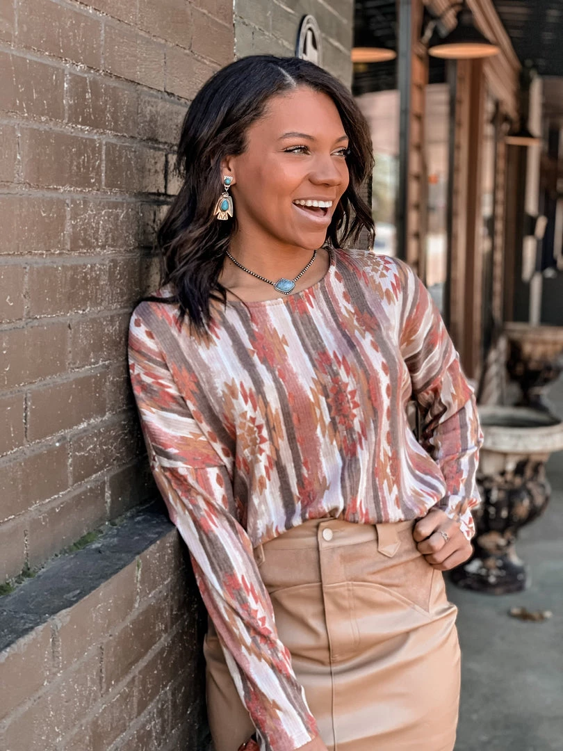 Gypsy Waltz Clothing Briaroaks Aztec Top 3 Gypsy Waltz Clothing Briaroaks Aztec Top