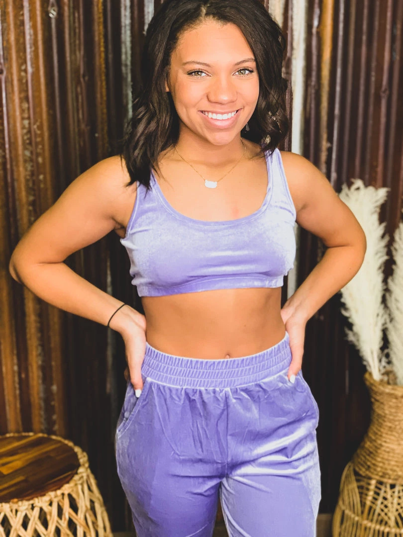 Better Be SCREENBUSTER Velvet Crop Bralette In Purple Special Daily Deals 4 Better Be SCREENBUSTER Velvet Crop Bralette In Purple Special Daily Deals