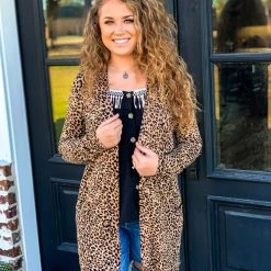 Zenana DAILY DEAL Leopard Print Cardigan Special Daily Deals