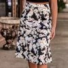 Gypsy Waltz Clothing Flower Mound Floral Midi-Skirt