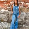 Gypsy Waltz Clothing Gilmer Wide Leg Denim Overalls