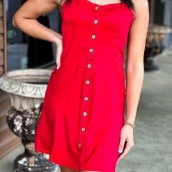 Gypsy Waltz Ovilla Dresss In Red