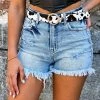Gypsy Waltz Lorenzo Denim Shorts In Light Wash