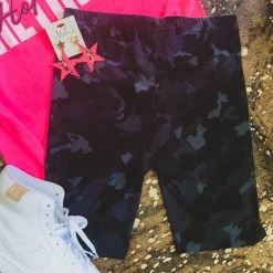 Love It The Omaha Biker Short In Grey Camo (S-3x) - FINAL SALE Clearance