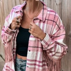 Fantastic Fawn The Spur Fringe Shacket Clothing