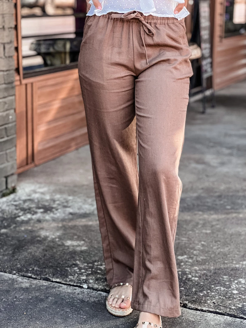 Gypsy Waltz Forsan Linen Pants In Mocha Clothing 7 Gypsy Waltz Forsan Linen Pants In Mocha Clothing