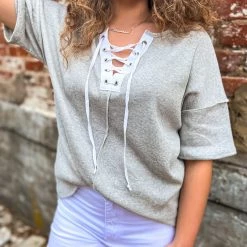 Gypsy Waltz Parker Lace Up Top Clothing 17 Gypsy Waltz Parker Lace Up Top Clothing