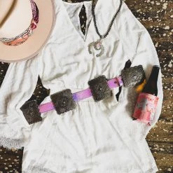 Gypsy Waltz McQueeney Pink Concho Belt