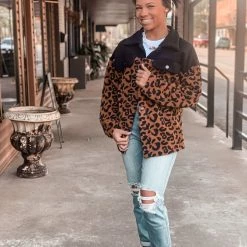 Gypsy Waltz Mathis Leopard Shacket Clothing