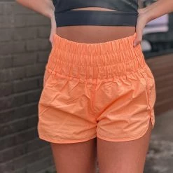 Gypsy Waltz Freeport Shorts In Neon Orange