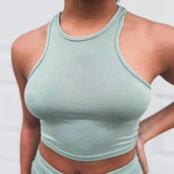 Capella SCREENBUSTER Ruched Two Piece Set In Sage Green 25 Capella SCREENBUSTER Ruched Two Piece Set In Sage Green