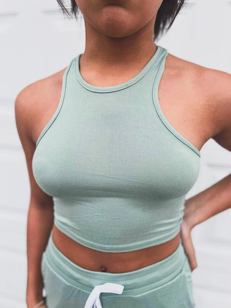 Capella SCREENBUSTER Ruched Two Piece Set In Sage Green 9 Capella SCREENBUSTER Ruched Two Piece Set In Sage Green