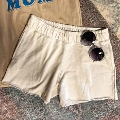 Gypsy Waltz Hondo Lounge Shorts In Off White