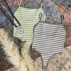 Gypsy Waltz Katy Striped Body Suit (2 Colors)