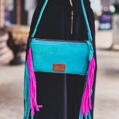 Gypsy Waltz Accessories Saginaw Rainbow Acid Wash Crossbody