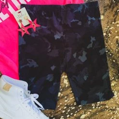 Love It The Omaha Biker Short In Grey Camo (S-3x) - FINAL SALE Clearance