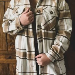 Style Melody The Lipan Shacket In Tan Clothing