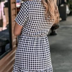 Gypsy Waltz La Porte Checkered Gingham Dress Clothing
