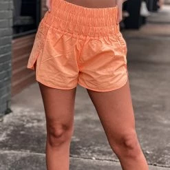 Gypsy Waltz Freeport Shorts In Neon Orange