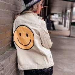 Fantastic Fawn Smiley Jacket In Tan