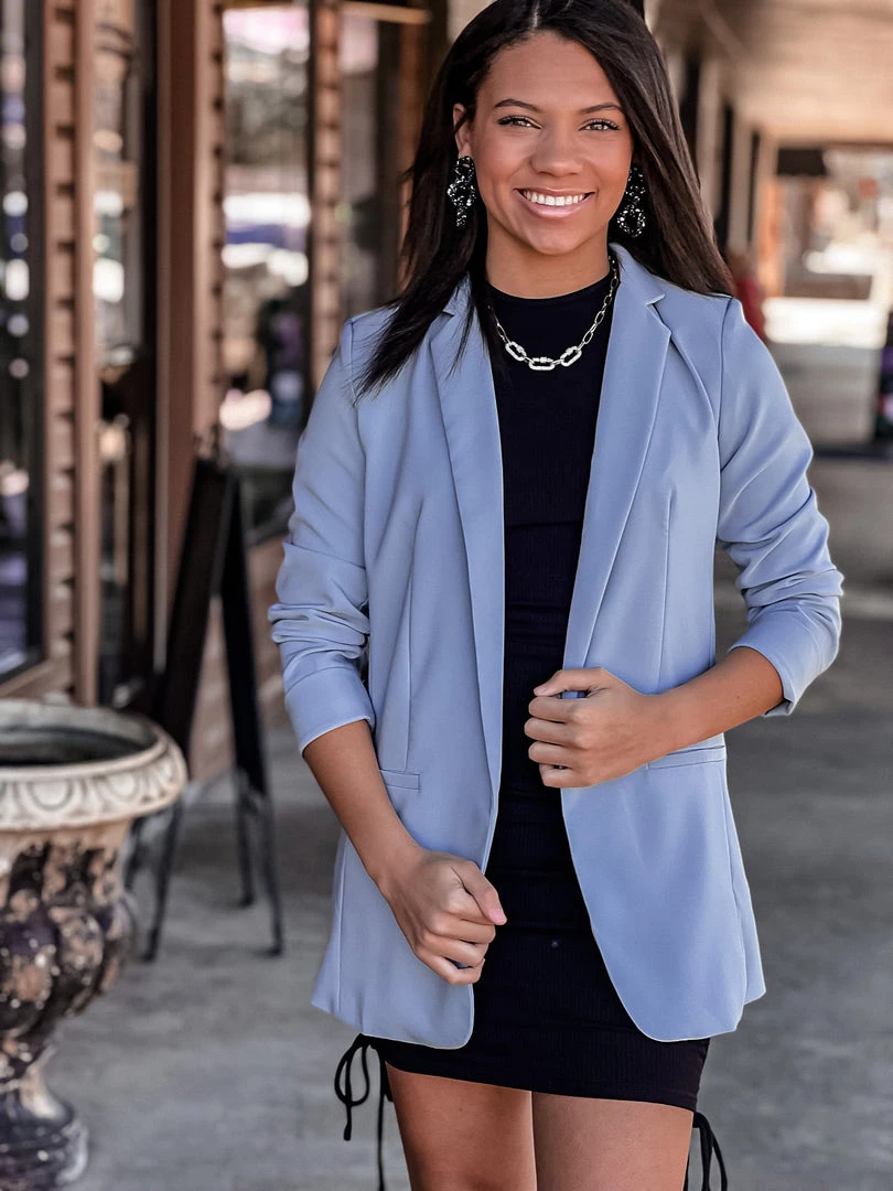 Gypsy Waltz Clothing Florence Blazer In Blue 6 Gypsy Waltz Clothing Florence Blazer In Blue