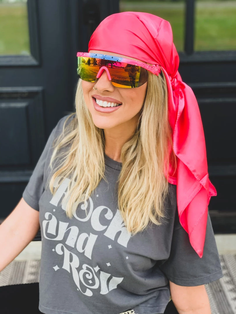 Cap Zone Special Daily Deals SCREENBUSTER Wild Rag Head Scarf In Pink 7 Cap Zone Special Daily Deals SCREENBUSTER Wild Rag Head Scarf In Pink