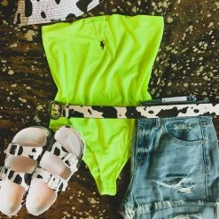Heart And Hips The Taft Body Suit In Neon Clothing