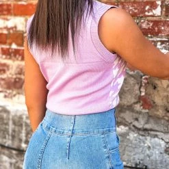 Gypsy Waltz Clothing Baird Sweater Vest Top In Purple