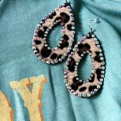 Gypsy Waltz Marion Leopard Earrings Jewelry