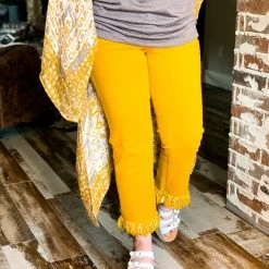 L&B Clearance The Fort Stockton Paants In Mustard