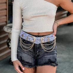 HYFVE Clothing Tyler One Shoulder Top In Khaki