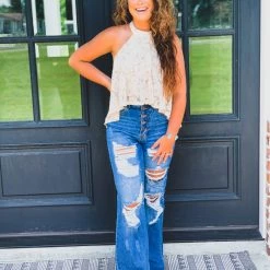 Sweet Generis The Hawkins Top In Taupe