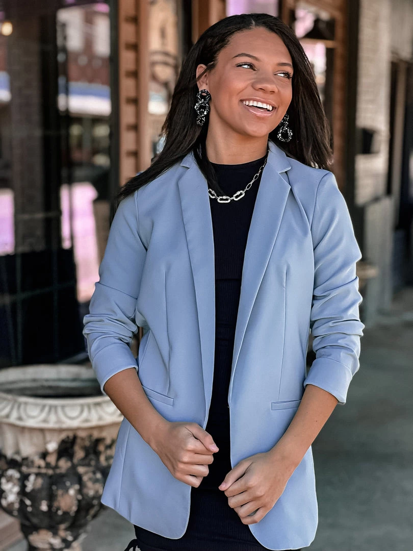 Gypsy Waltz Clothing Florence Blazer In Blue 4 Gypsy Waltz Clothing Florence Blazer In Blue